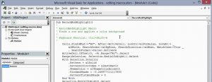 VBA for Excel