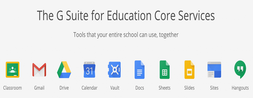 The G Suite for Education Core Services